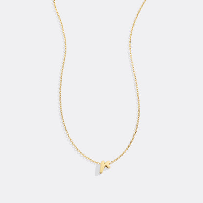 Mint & Lily Tiny Script Initial Necklace