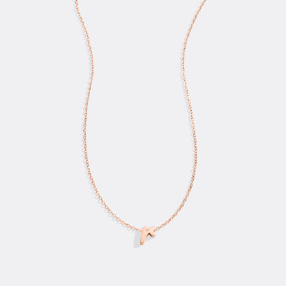 Mint & Lily Tiny Script Initial Necklace