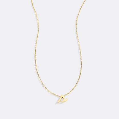 Mint & Lily Tiny Script Initial Necklace
