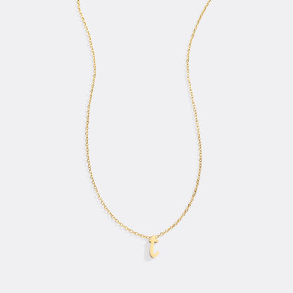 Mint & Lily Tiny Script Initial Necklace
