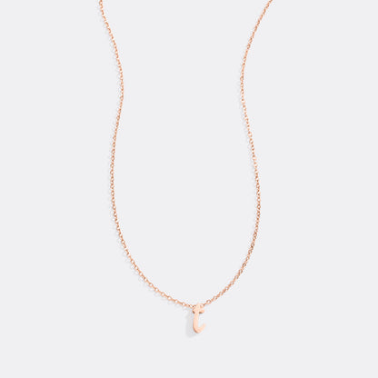 Mint & Lily Tiny Script Initial Necklace