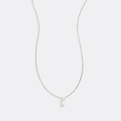 Mint & Lily Tiny Script Initial Necklace