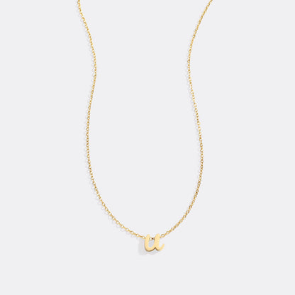 Mint & Lily Tiny Script Initial Necklace