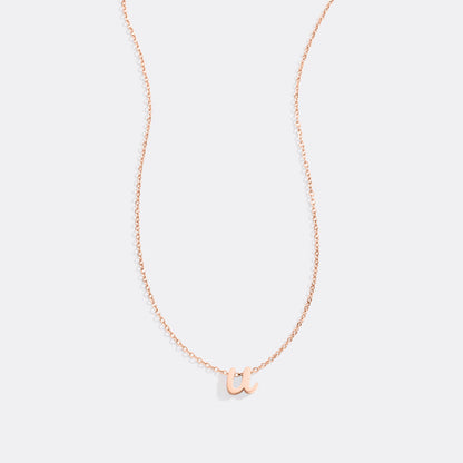 Mint & Lily Tiny Script Initial Necklace