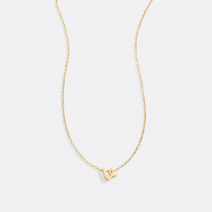 Mint & Lily Tiny Script Initial Necklace