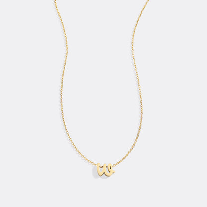 Mint & Lily Tiny Script Initial Necklace
