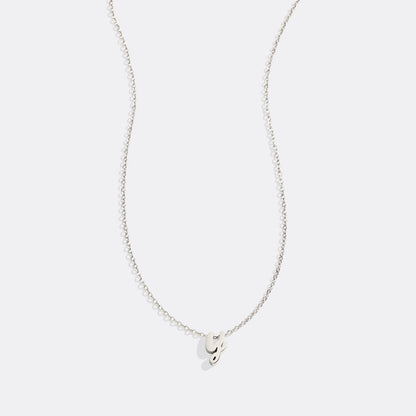 Mint & Lily Tiny Script Initial Necklace