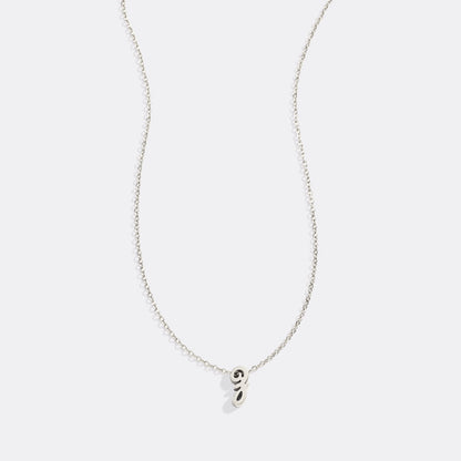 Mint & Lily Tiny Script Initial Necklace