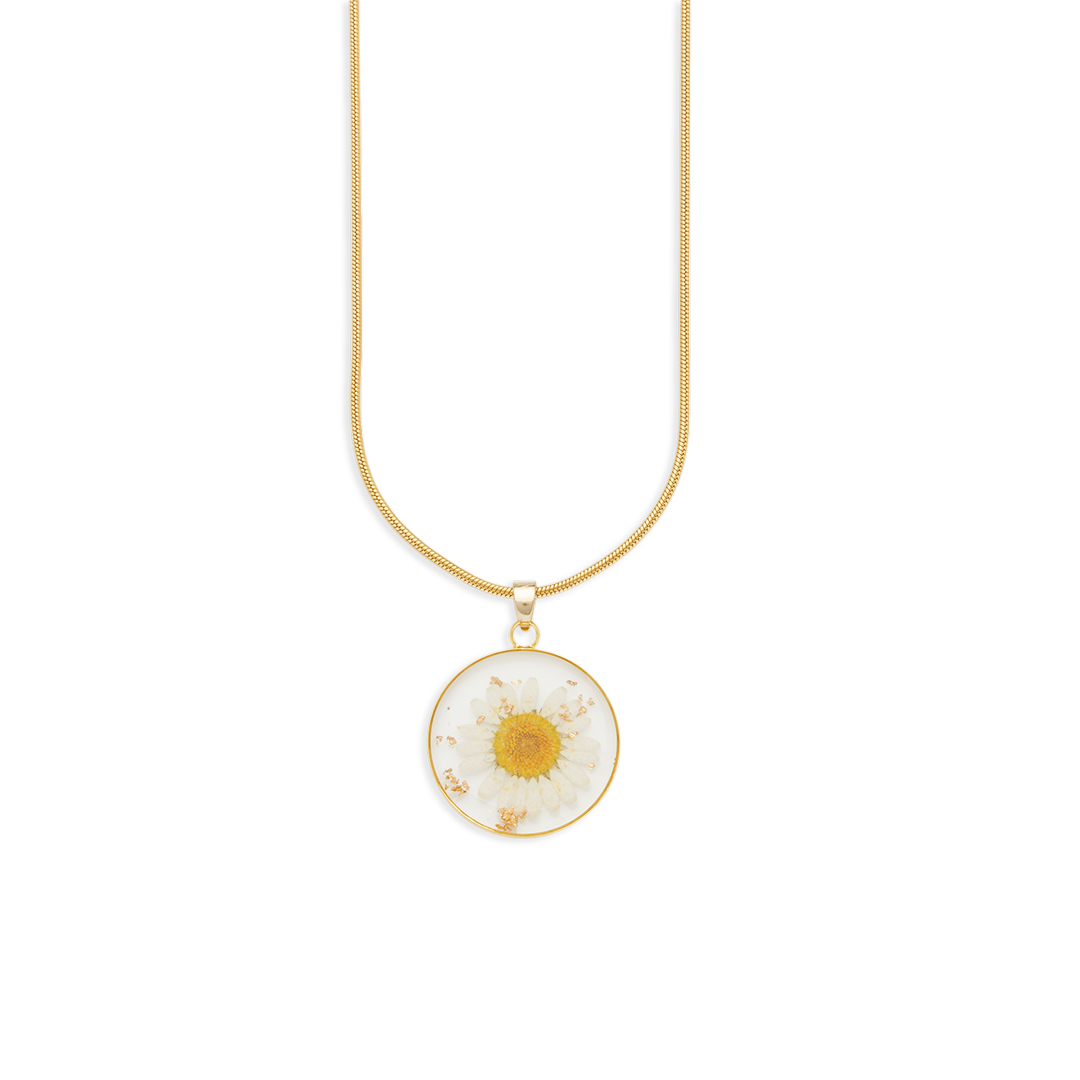 Mint & Lily Pressed Birth Flower Necklace