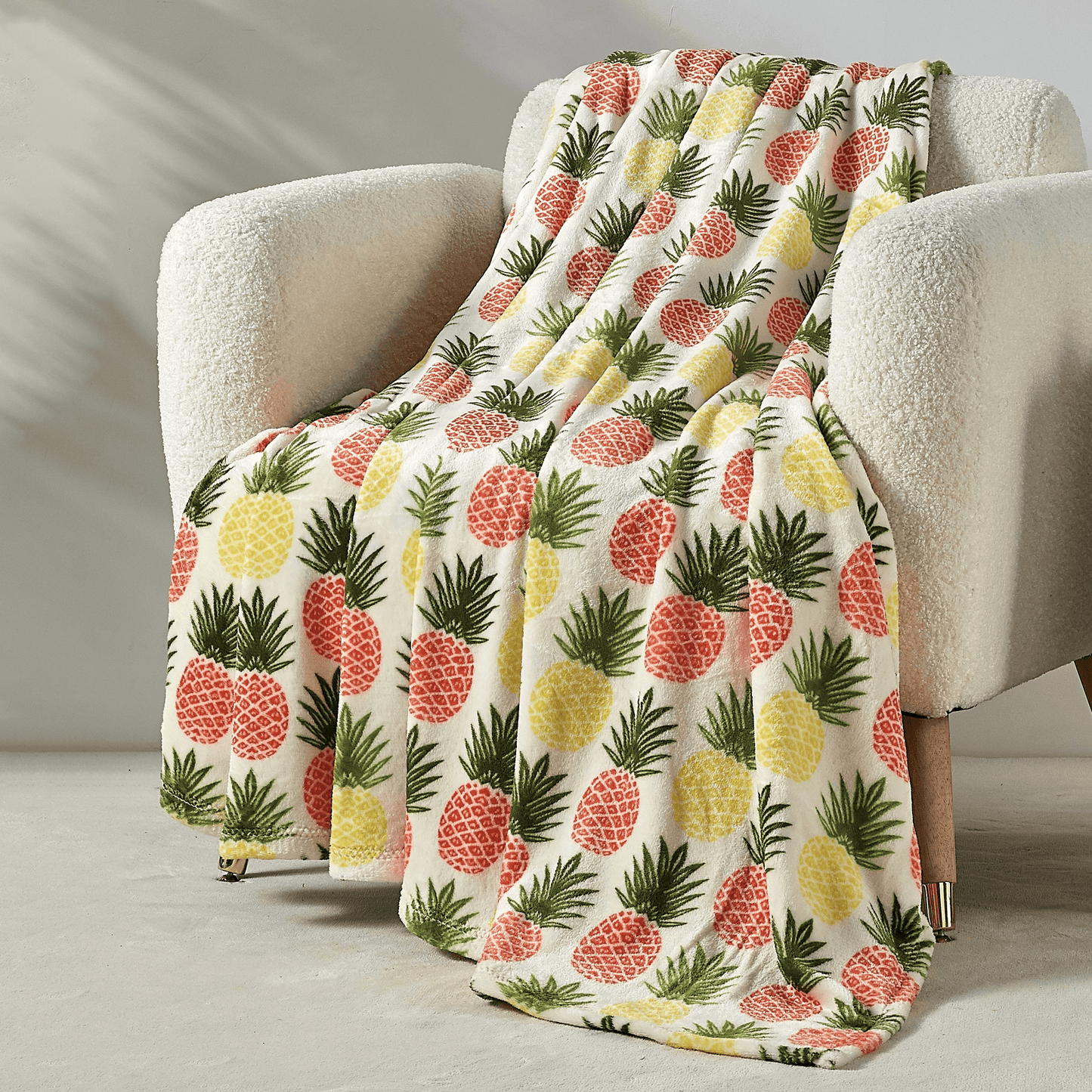 Elegant Comfort 50" x 70" Decorative Flannel Fleece Throw Blanket