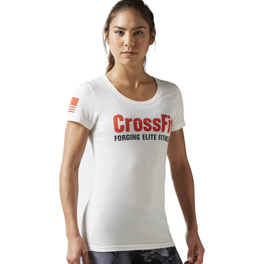 Reebok Women's Crossift Forging Elite Fitness Short Sleeve Tee