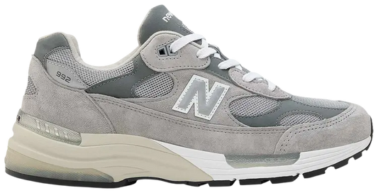 New Balance Made in USA 992 Mens Sneakers — Grey Suede Low-Top