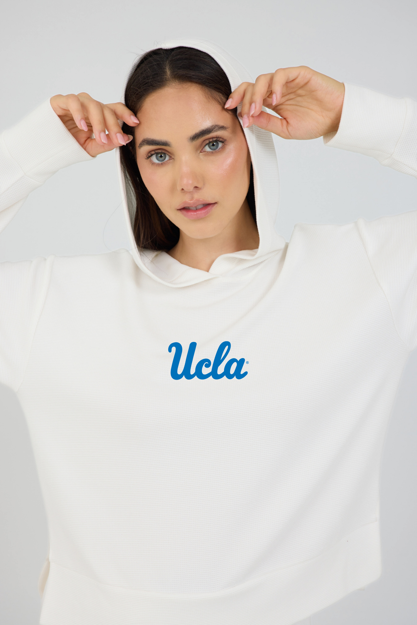 Relaxed Fit Waffle Hoodie UCLA