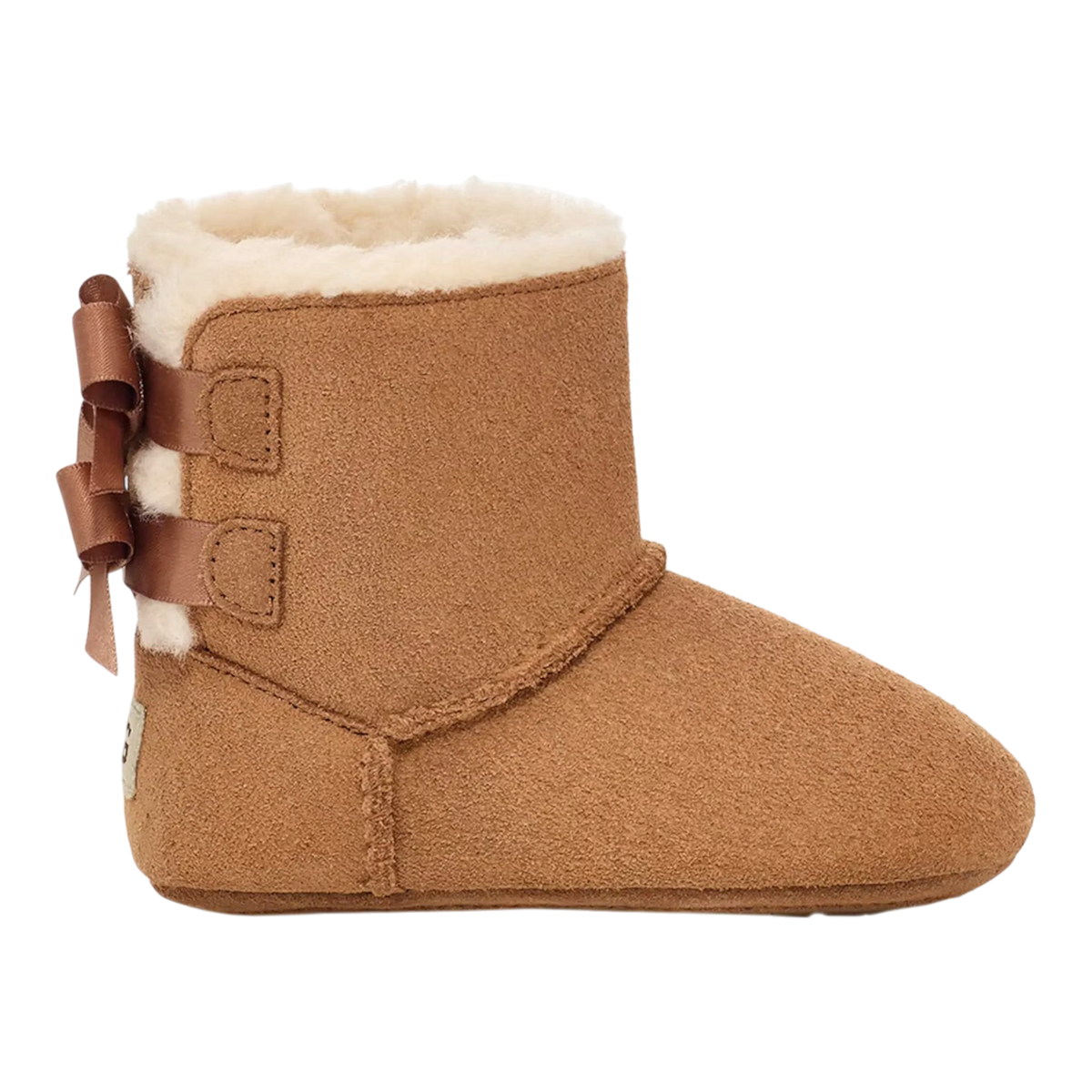 UGG Baby Bailey Bow Crib Infants' Booties — Chestnut