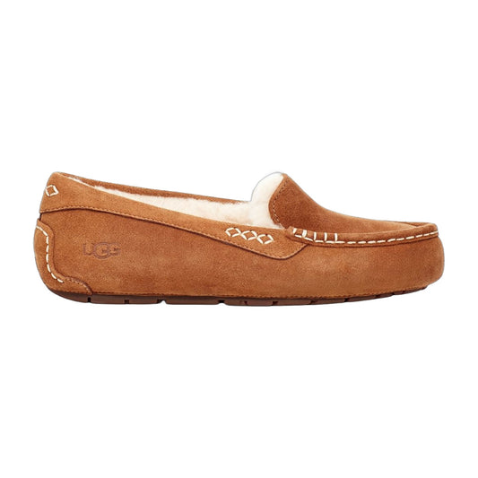 UGG Ansley Wide Womens Slippers — Chestnut Suede