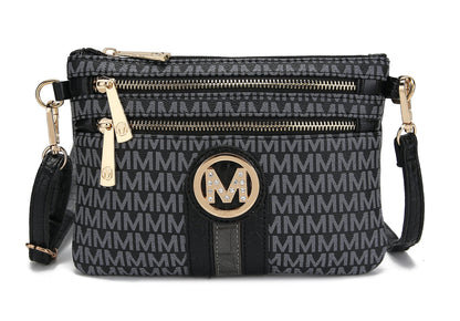 MKF Collection Women's Tarren Signature Crossbody Bag
