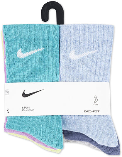 Nike Youth Dri-Fit Crew Socks 6-Pack (6-Pack)