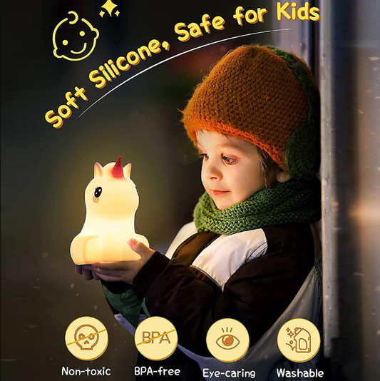 Unicorn Night Light Nursery Lamp by EP Light