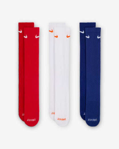 Nike Men's Everyday Plus Cushioned Training Crew Socks 3 Pairs Pairs)