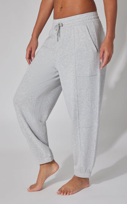 Washed Loop Terry Barrel Jogger