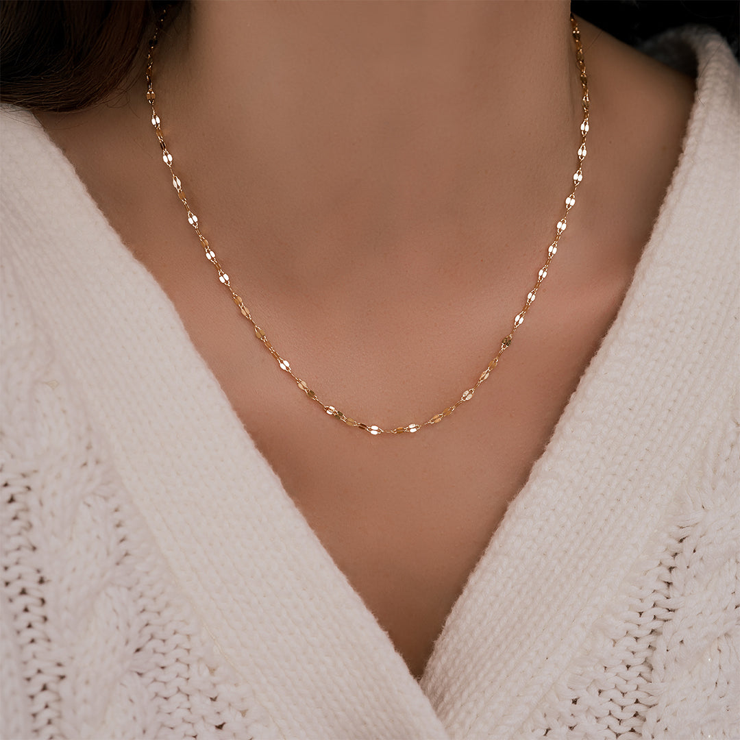 Mint & Lily Petal Chain Necklace
