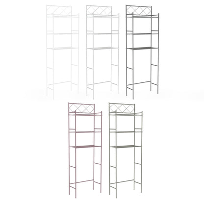 J&V TEXTILES 3-Shelf Metal Bathroom Organizer Over The Toilet, Bathroom Space Saver