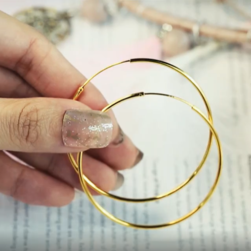 Mint & Lily Endless Hoop Earrings