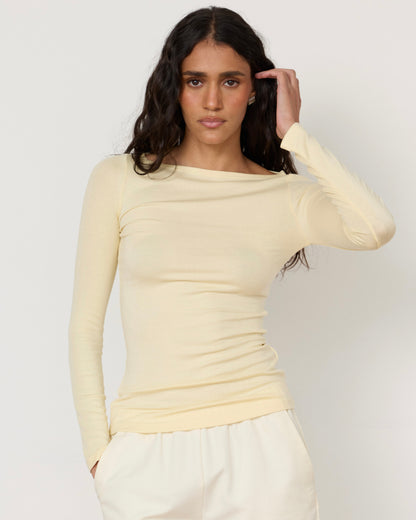 Lane Boatneck Top