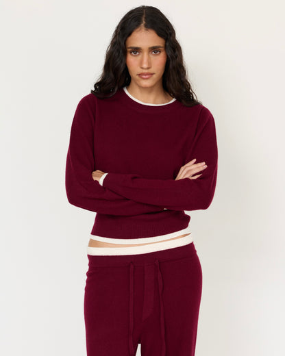 Tove Layered Cashmere Crewneck