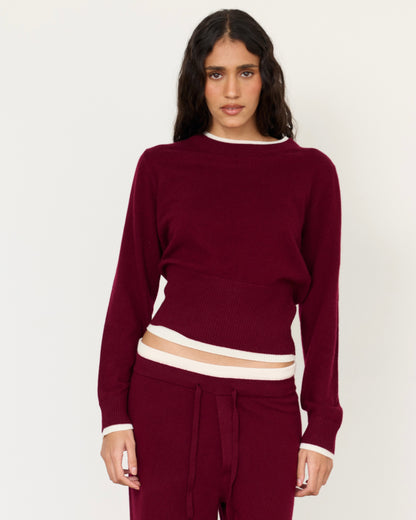 Tove Layered Cashmere Crewneck