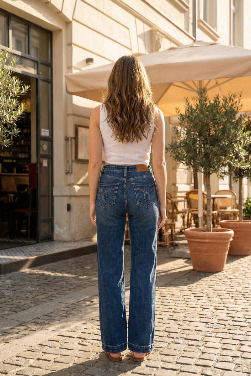 Josephine Tummy Control High Rise Relaxed Holly Flare Jeans