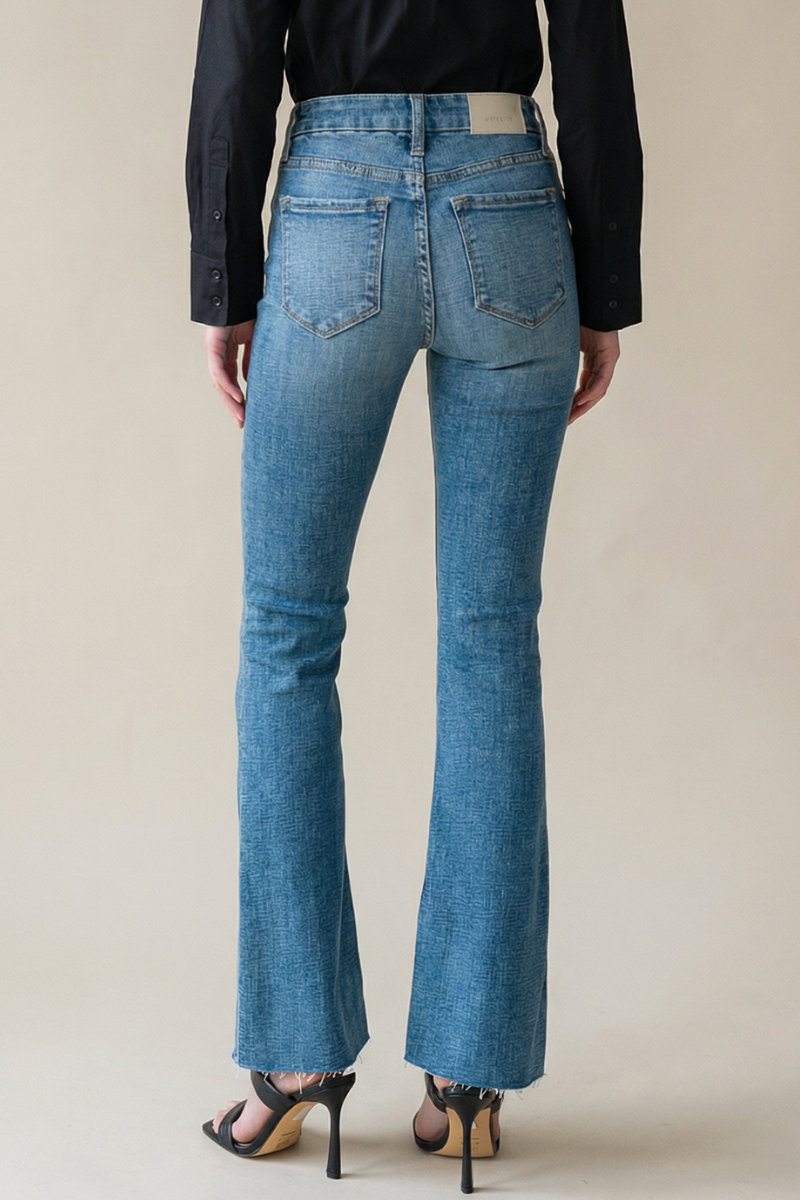 Paisley High Rise Flare Jeans