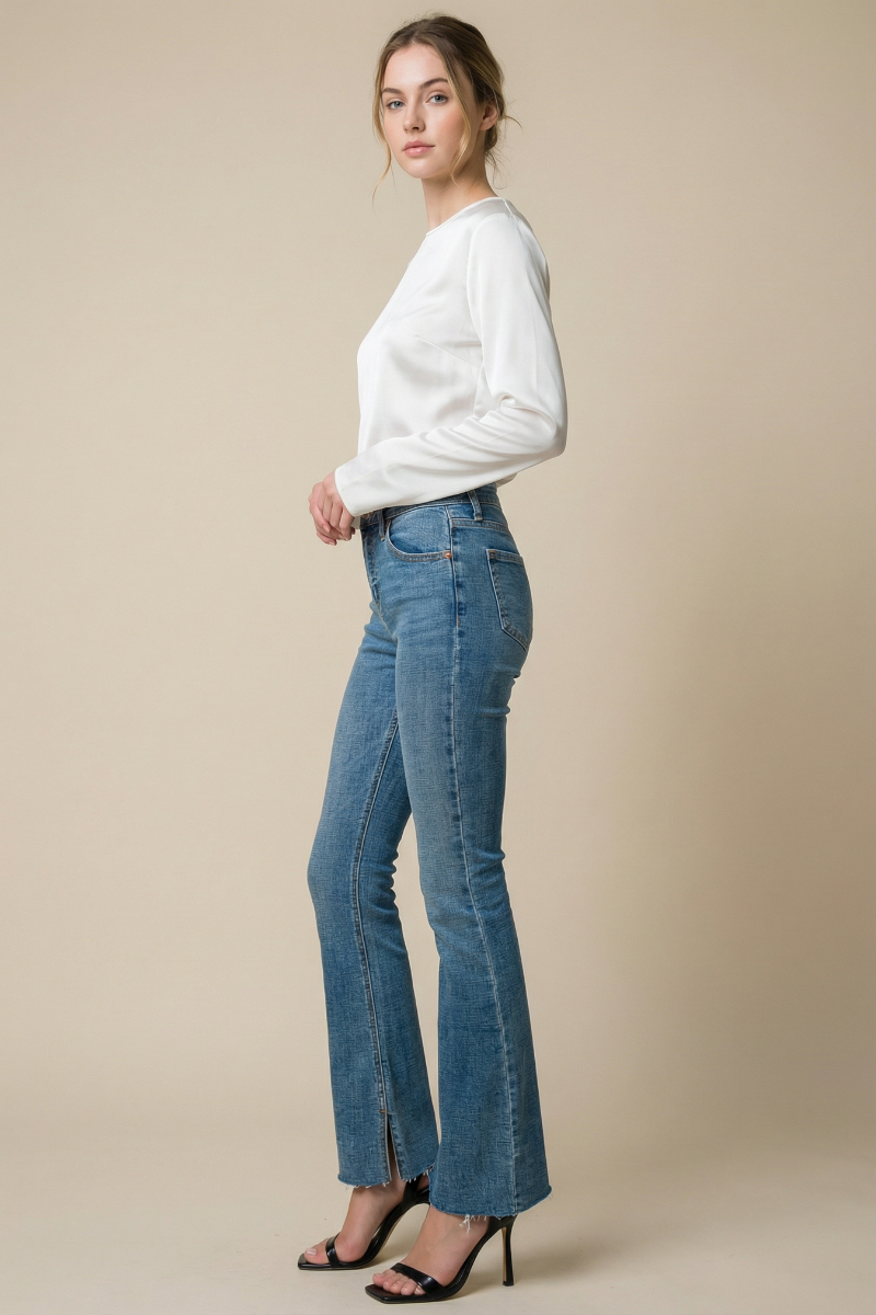 Paisley High Rise Flare Jeans