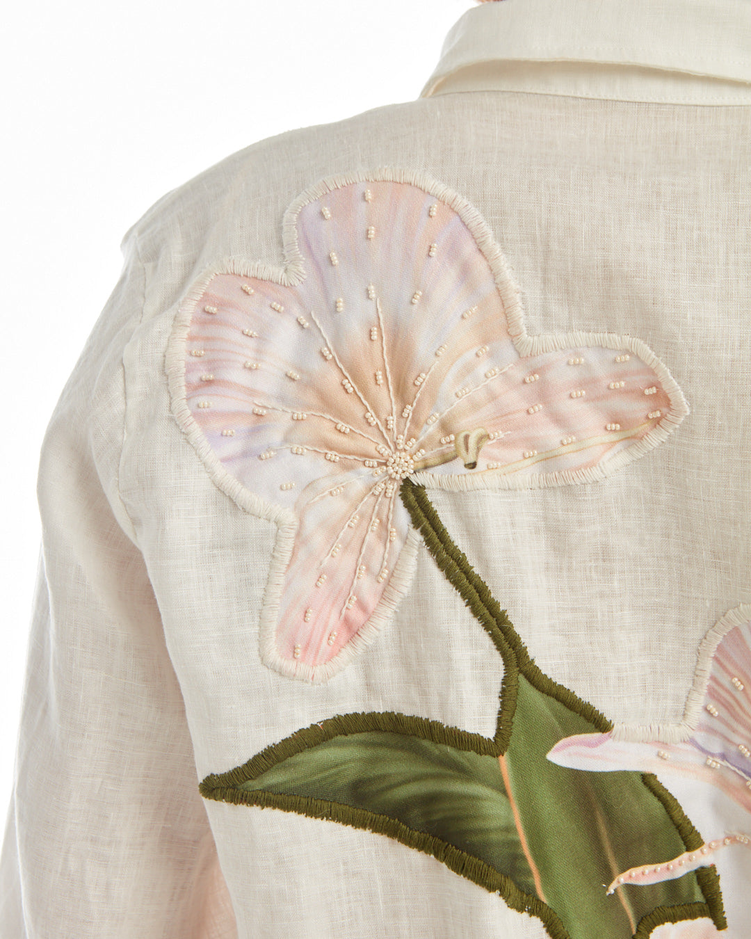 Floral Shirt White