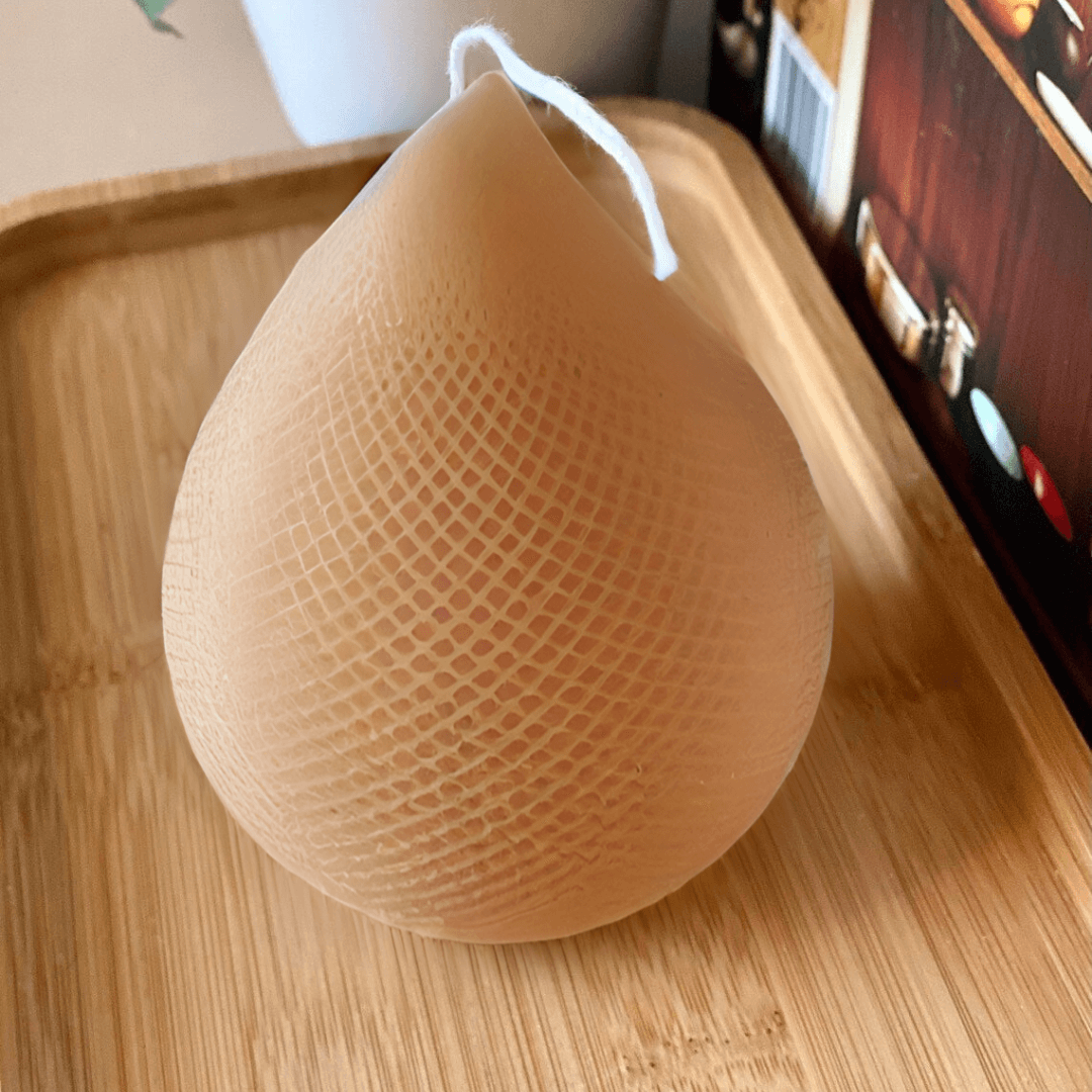 Handmade Teardrop Candle – Ideal for Elegant Home Accents