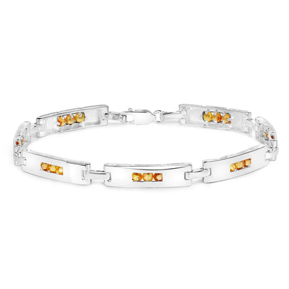 Genuine Yellow Sapphire Tennis Bracelet