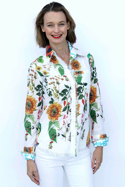 Cape Cod Tunic Sunflower Print