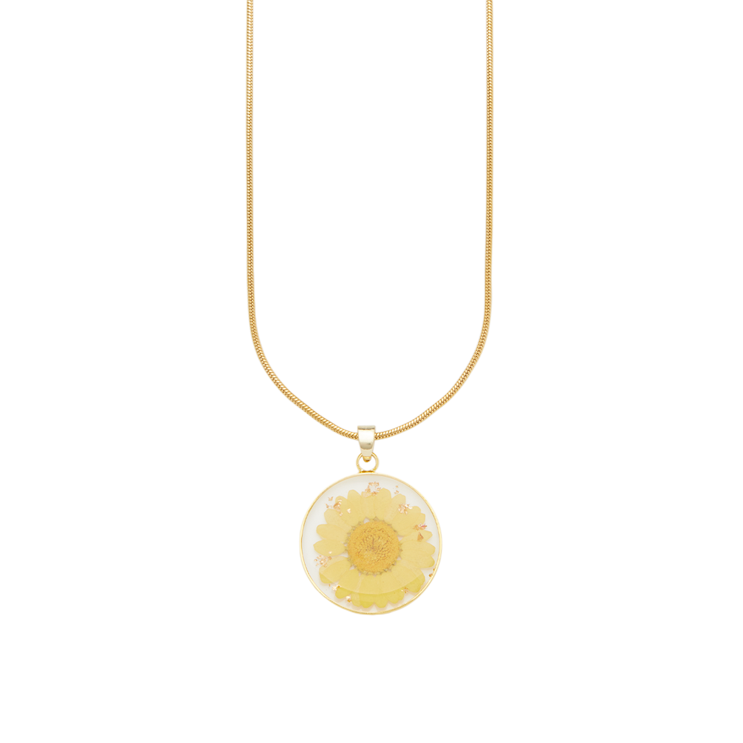 Mint & Lily Pressed Birth Flower Necklace