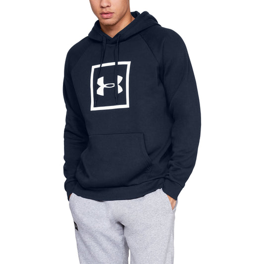 Under Armour Men's Rival Fleece Box Logo Hoodie
