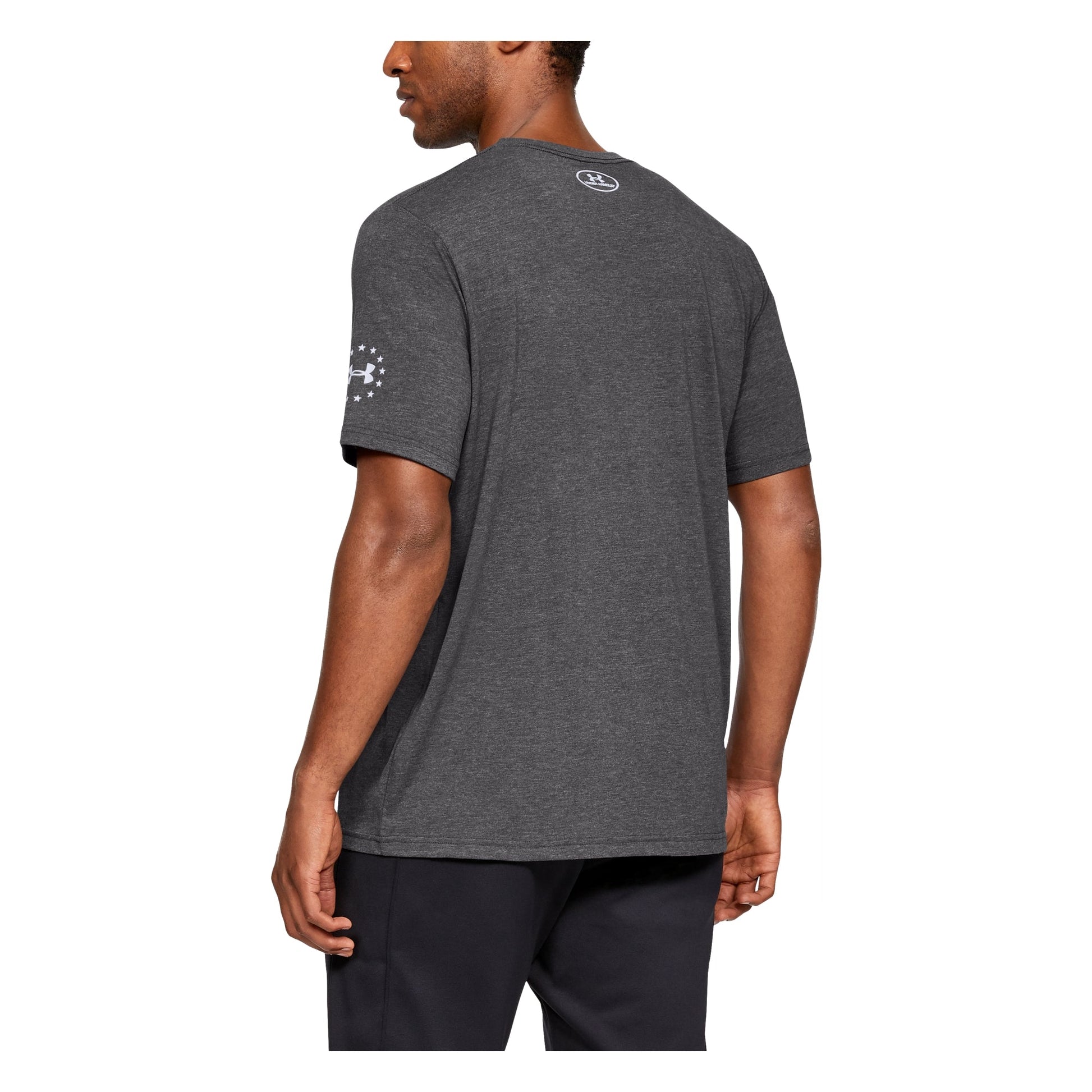 Charcoal Medium Heather-White-