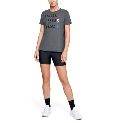 Under Armour Women's Freedom Usa Glitch T