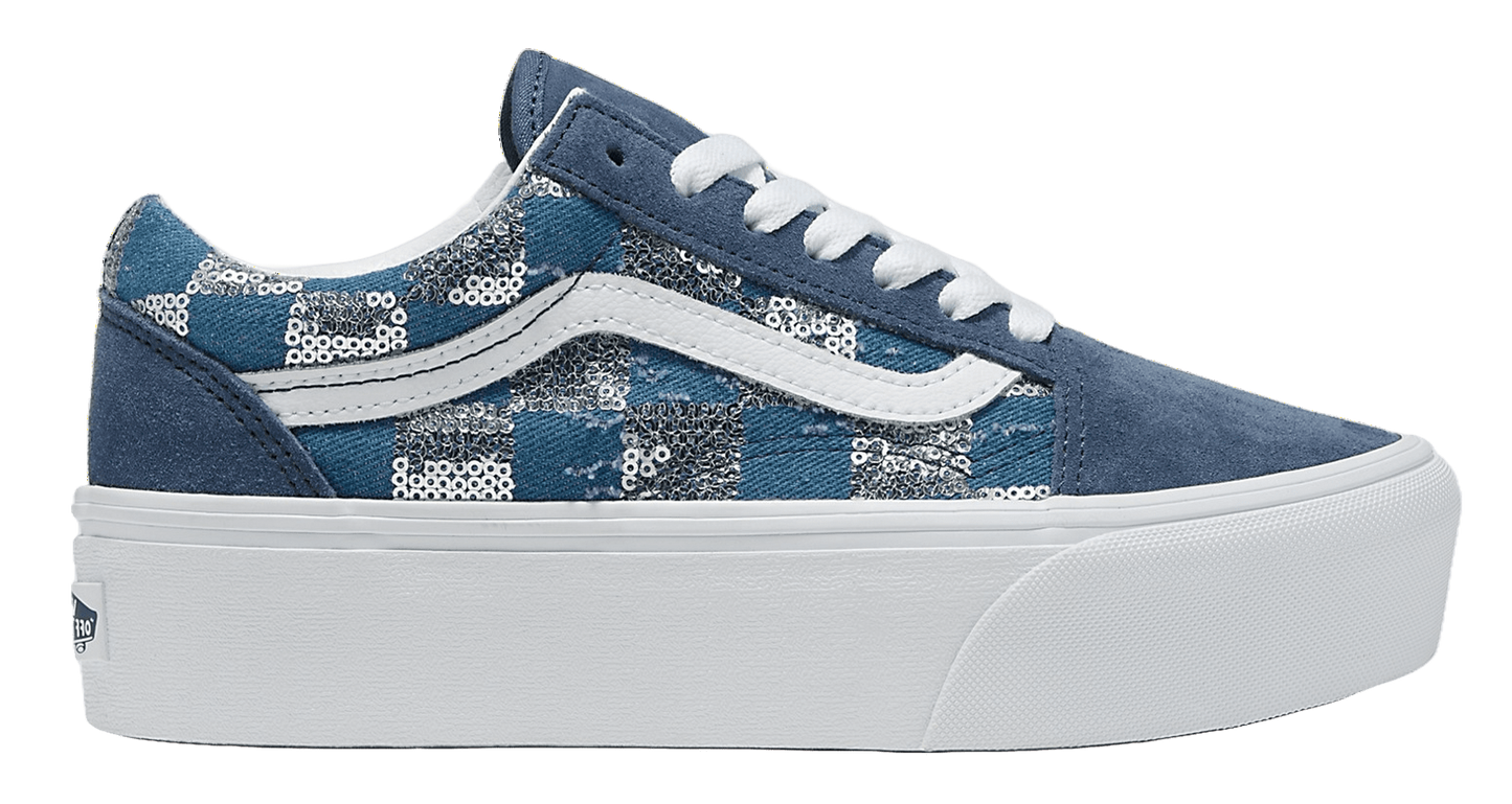 Glimmr Check/Vintage Indigo-