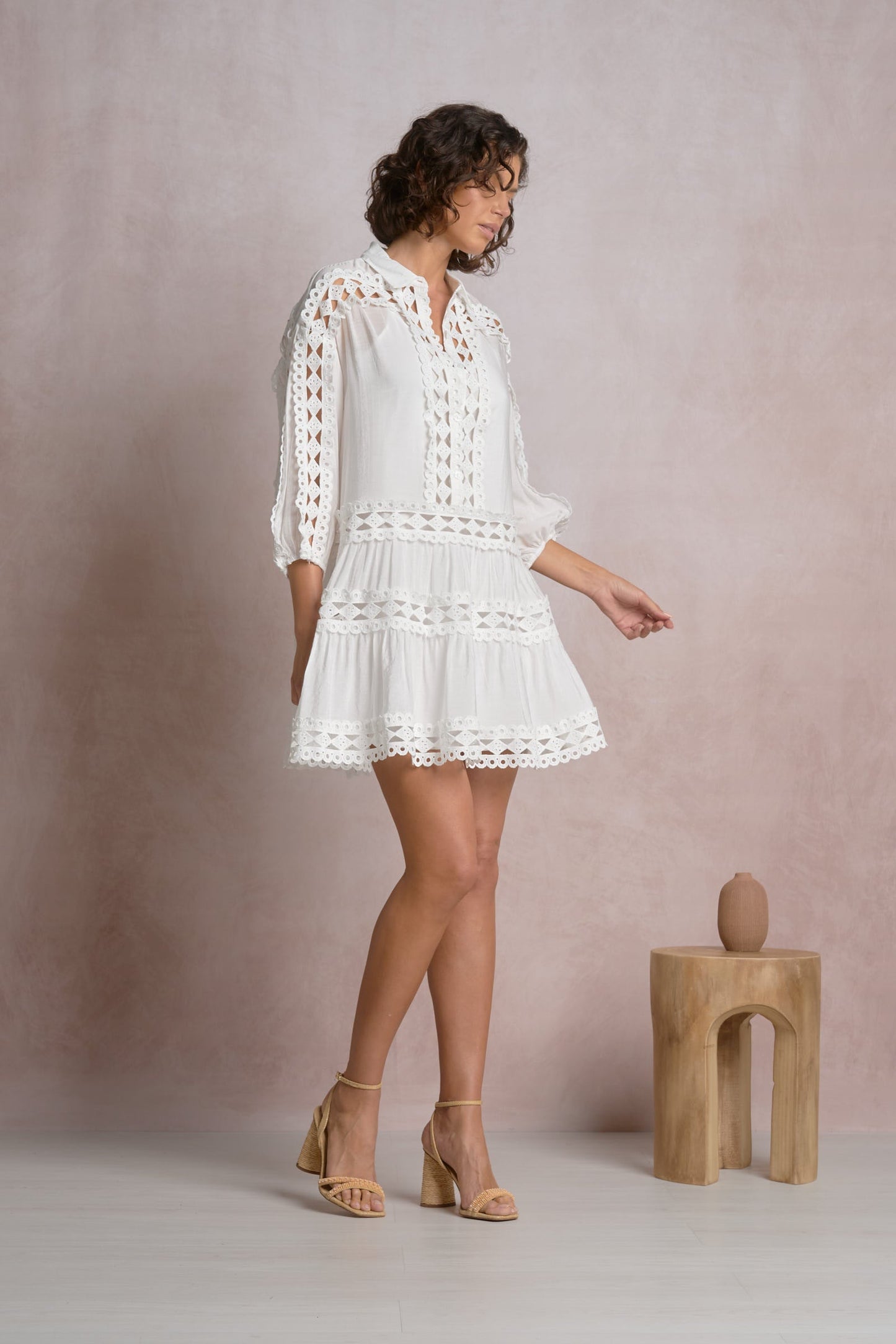 Solace Dress White