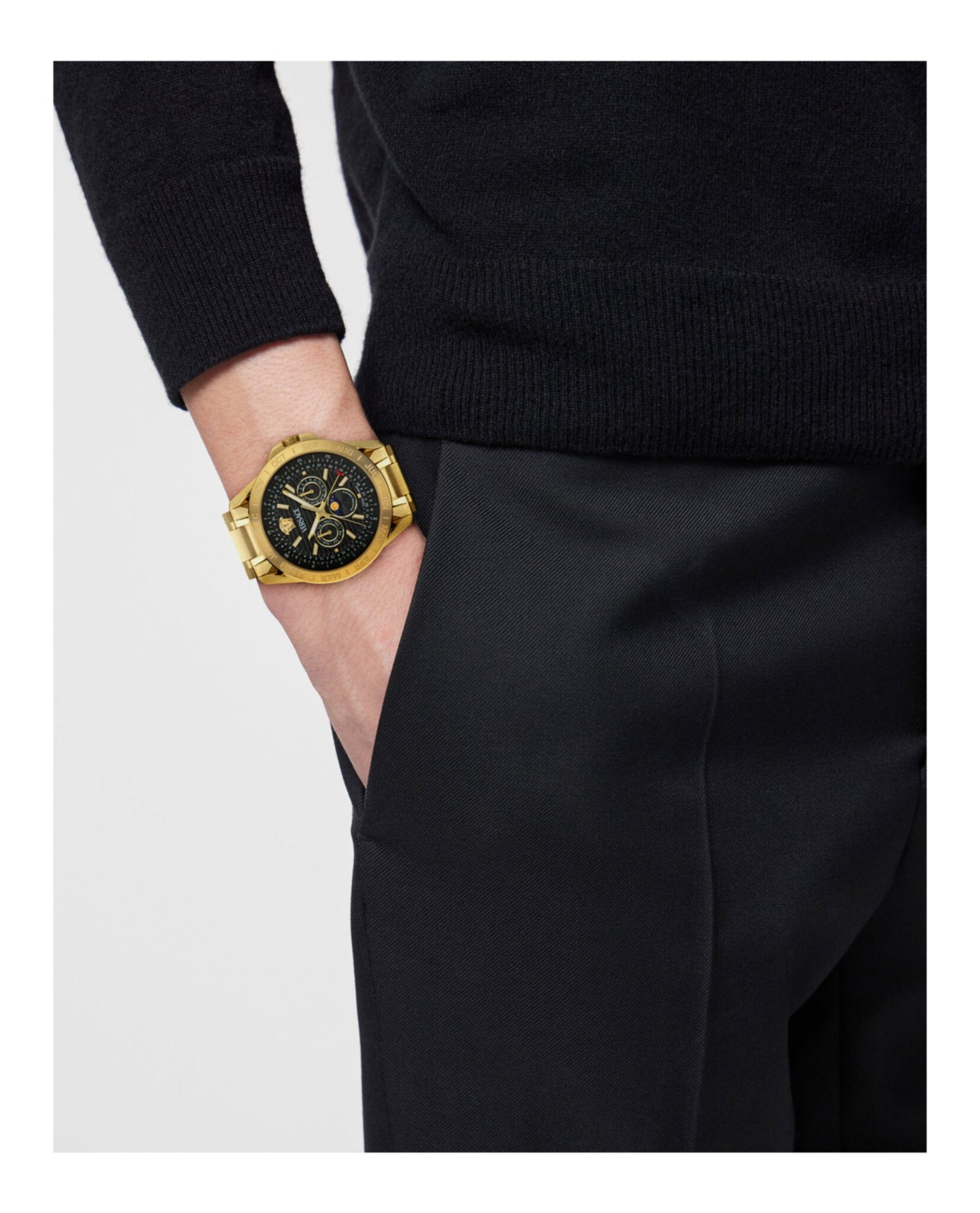 Versace V-Galaxy Moonphase Bracelet Watch