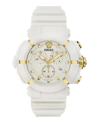 Versace  Real Active Chrono Silicone Watch