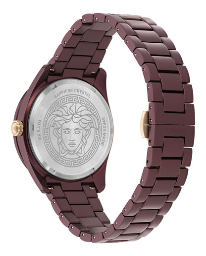 Versace V-Dome Aluminum Bracelet Watch