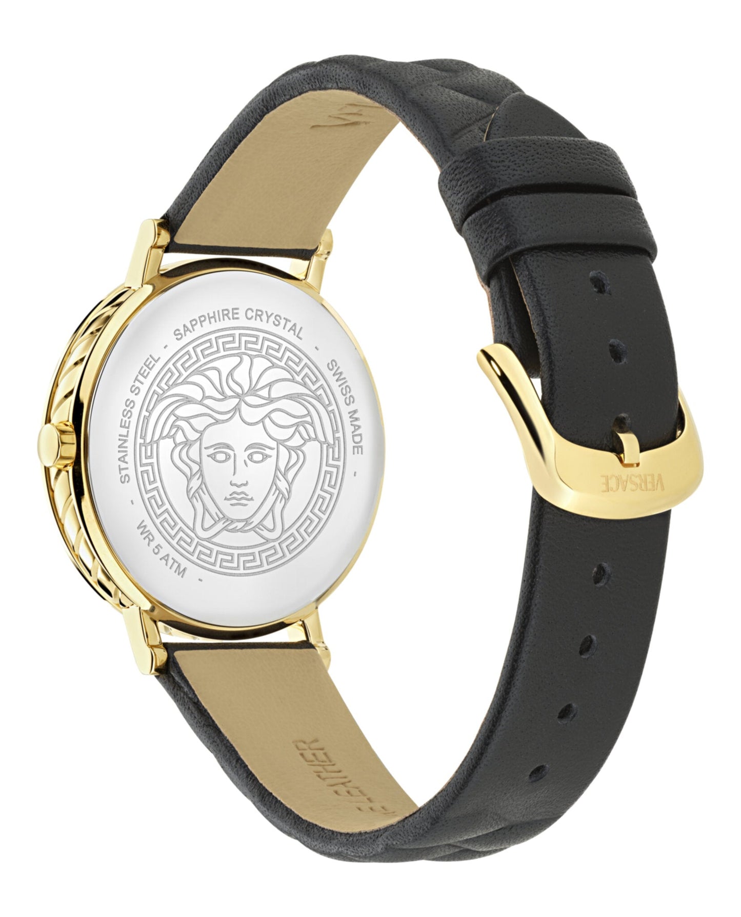 Versace  Delphinus Leather Watch