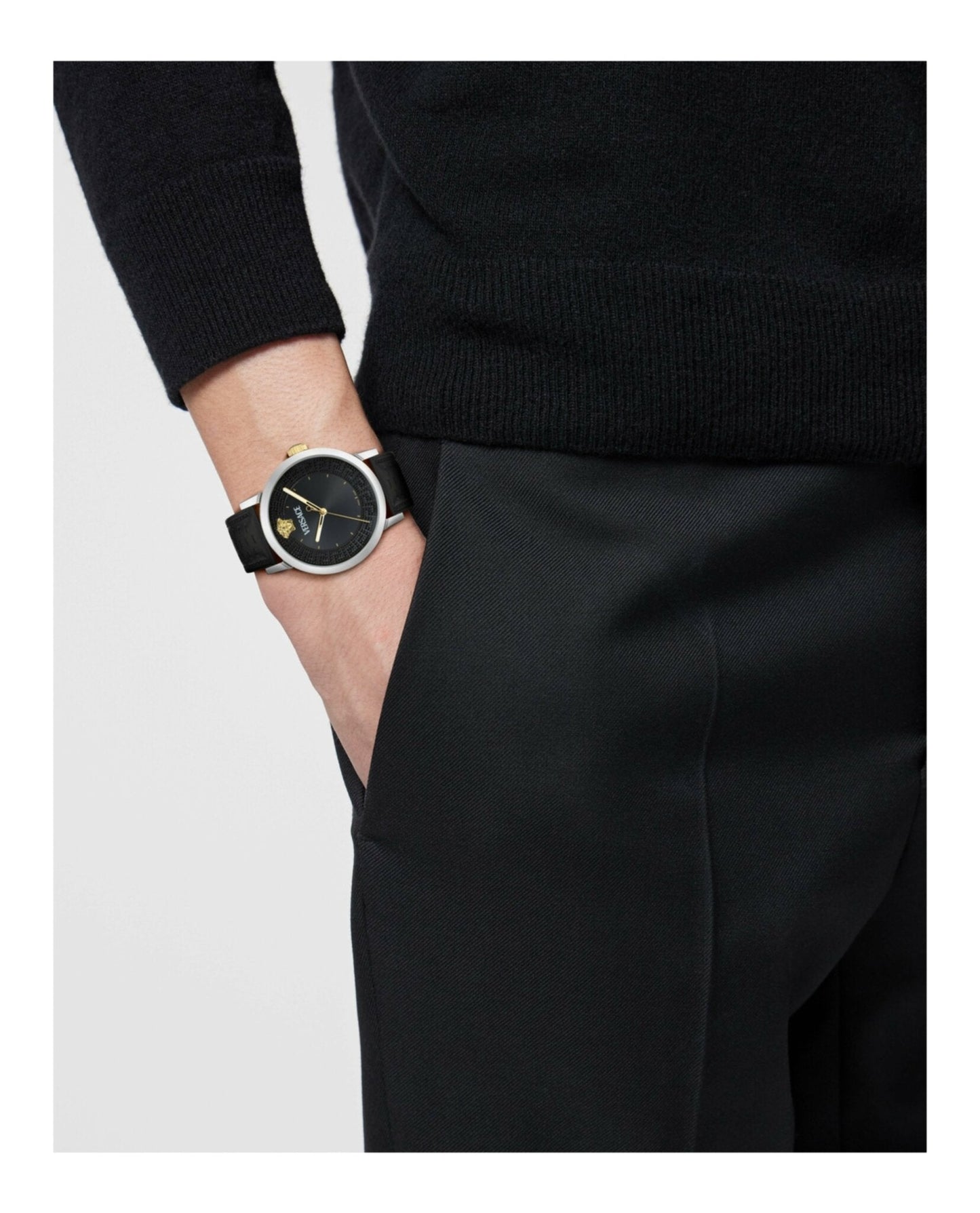 Versace  Albireo Leather Watch