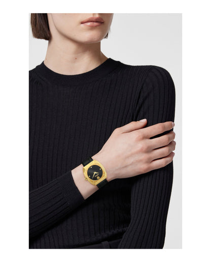 Versace Antares Leather Watch
