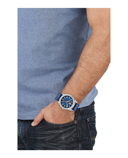 Versace V-Code GMT Leather Watch